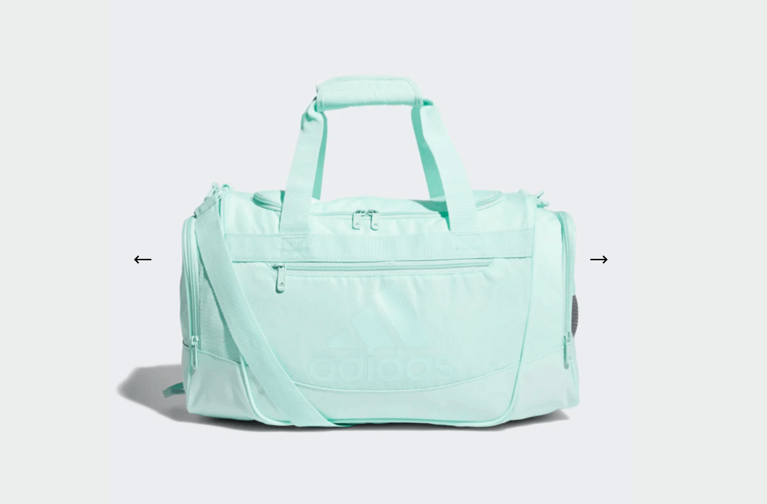blue small duffel bag