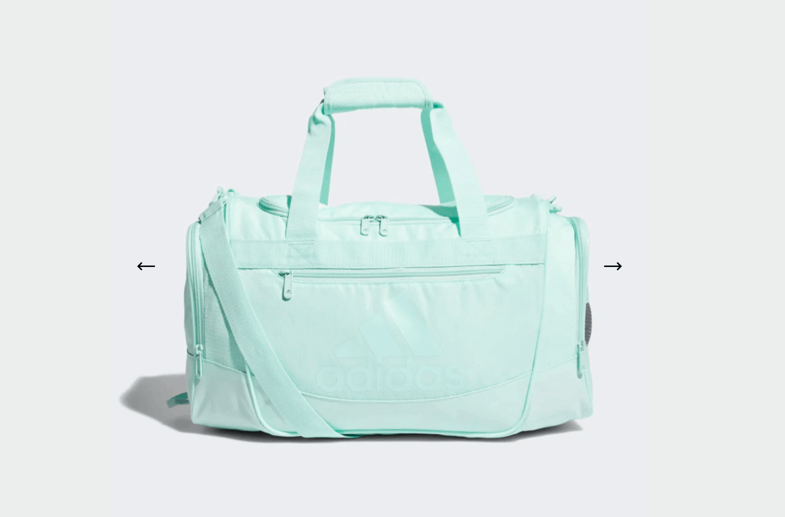 teal gym bag