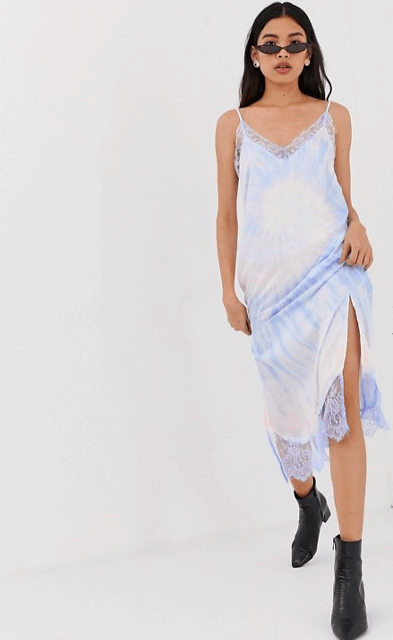 Tie dye lace dress from ASOS