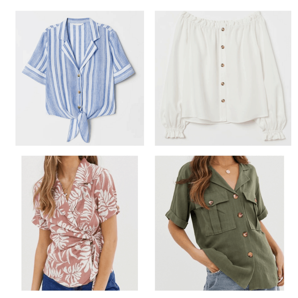 Affordable linen tops