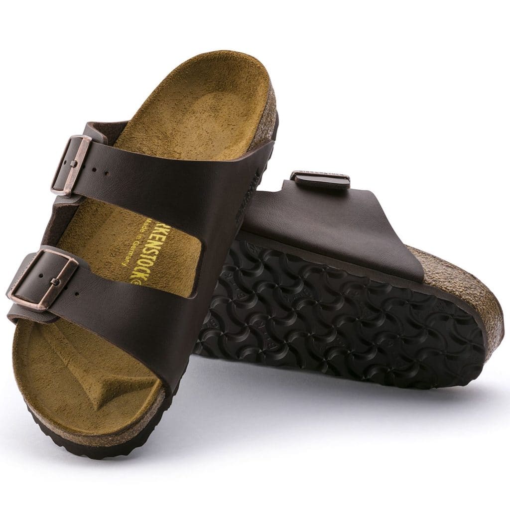 Brown birkenstock shoes