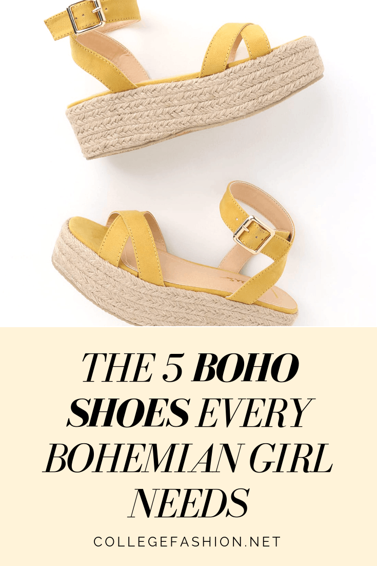 Boho style 101: The 5 boho shoes every bohemian girl needs in her wardrobe
