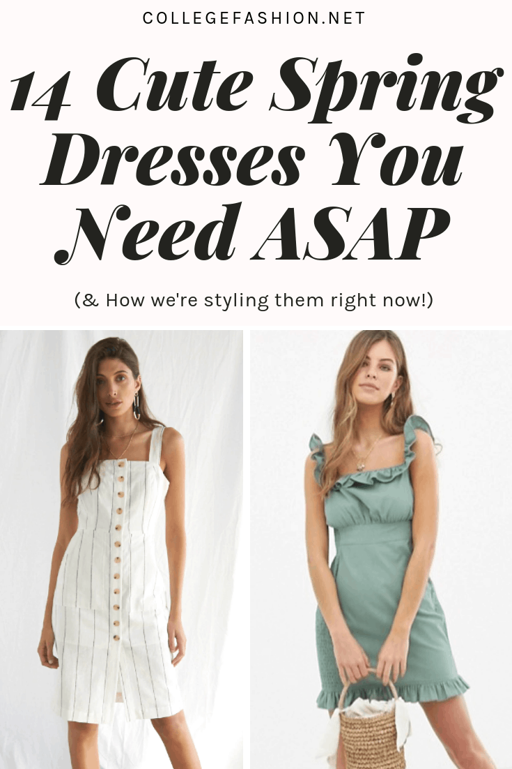 Cute spring dresses and how to style them