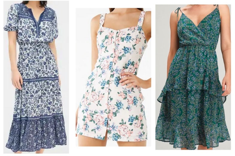 Floral dresses inspired by Jane Villanueva's style from Jane the Virgin