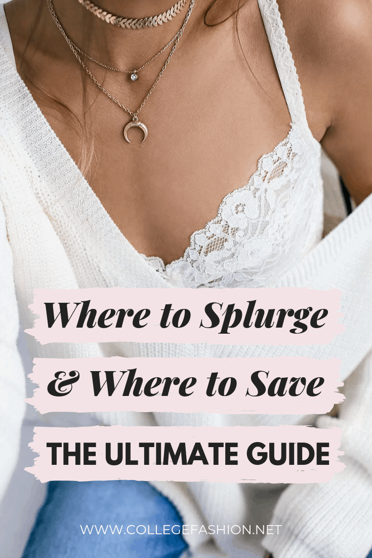 The ultimate guide to where to save and where to splurge on clothes and accessories - how to spend your clothing budget