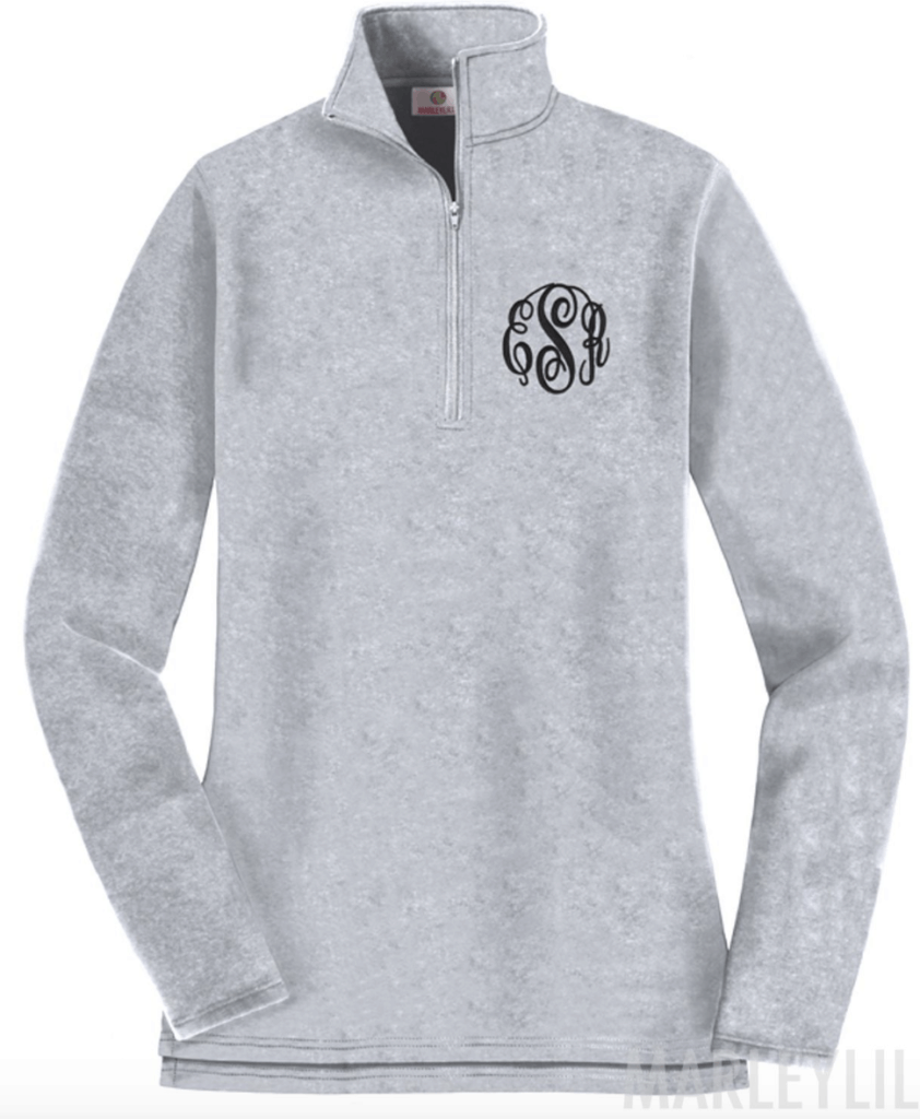 Monogrammed Pullover Sweatshirt