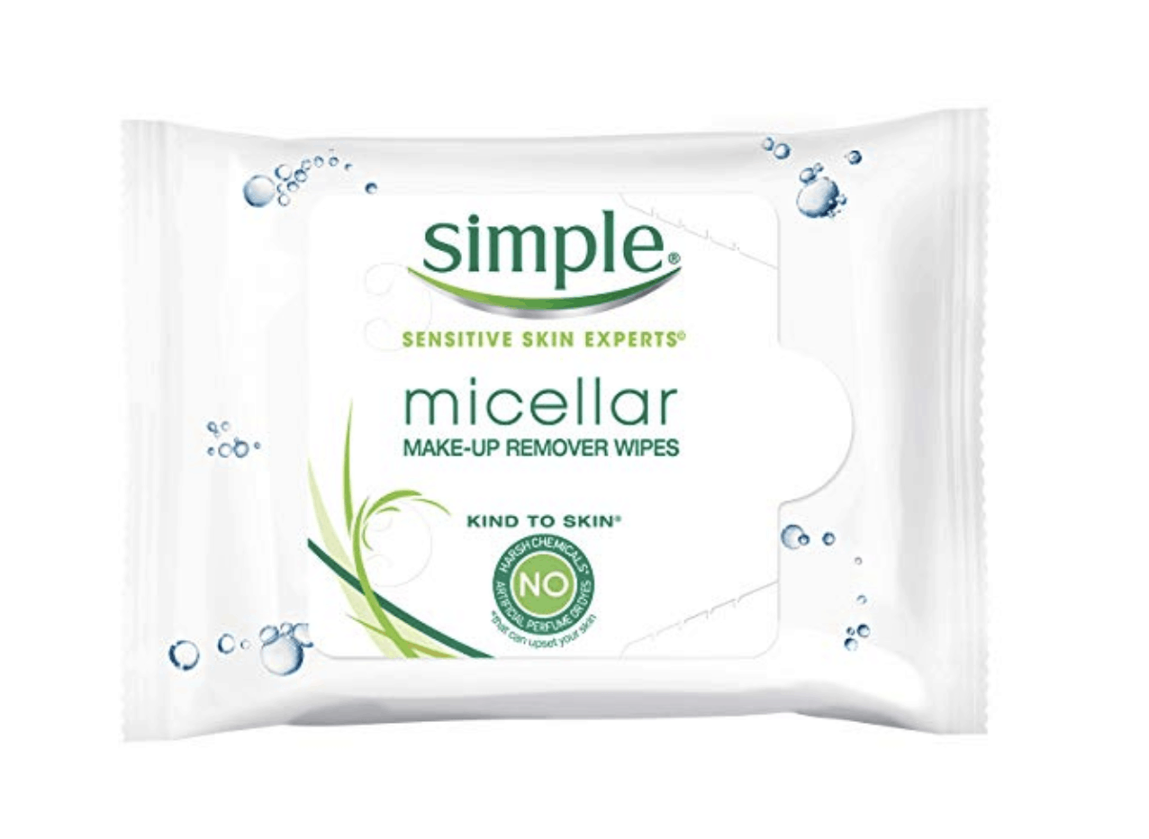 white face wipes from Simple