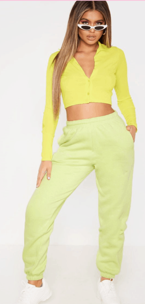 neon joggers