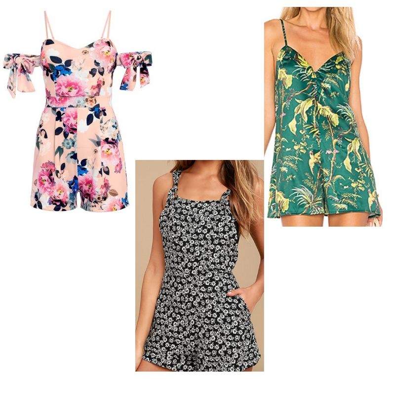 Floral print rompers inspired by Xiomara from Jane the Virgin