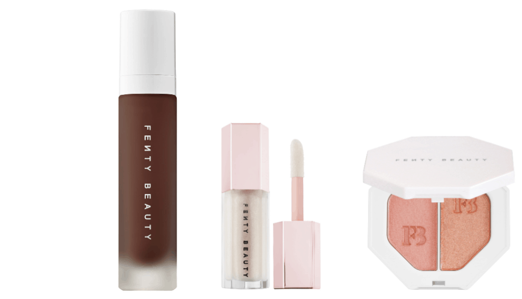 Pro Filt'r Soft Matte Longwear Foundation (Shown here in shade 498), Gloss Bomb Universal Lip Luminizer (Shown here in shade "Diamond Milk"), Killawatt Freestyle Highlighter (Shown here in shade "Girl Next Door/Chic Phreak")