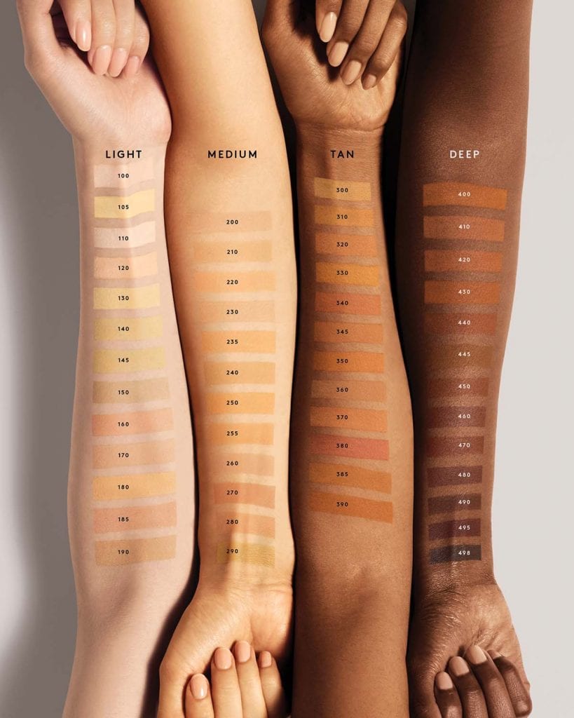 Fenty Beauty foundation shade range