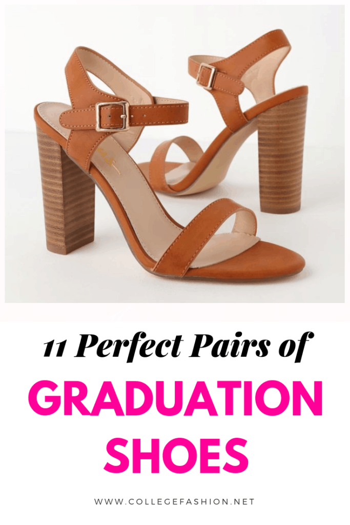 white graduation heels