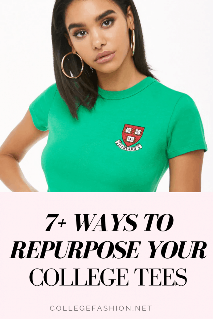 Ways to repurpose your college t shirts