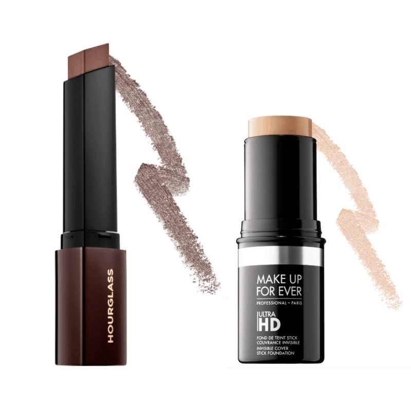 Best stick foundations - Hourglass and Make Up For Ever HD