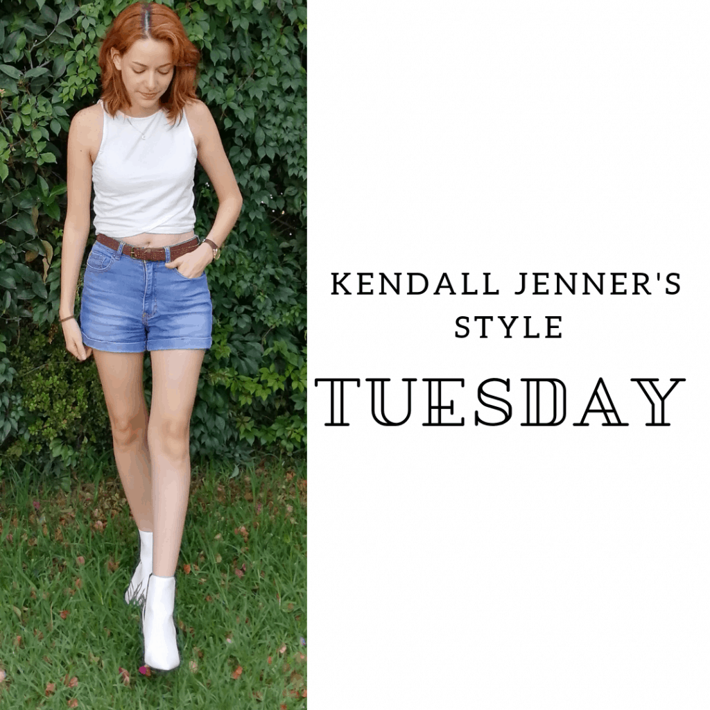 Kendall Jenner's Style Tuesday: crop top, shorts, booties, belt