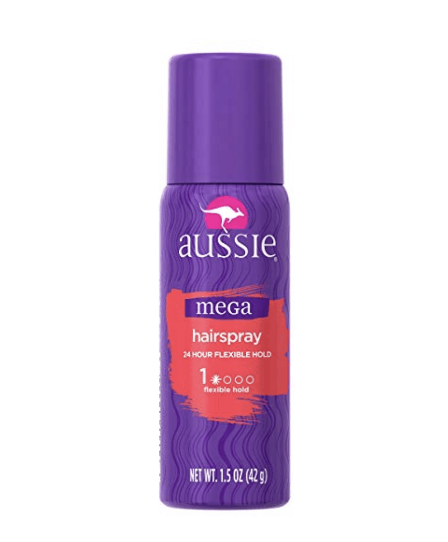 purple can of hairspray