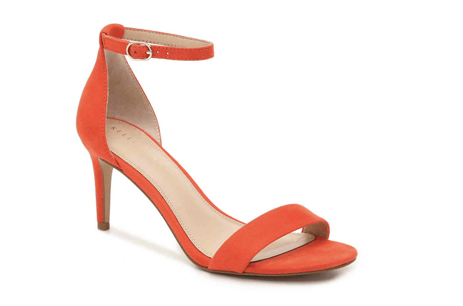 orange sandal heel