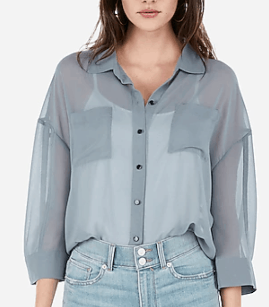 Sheer blouse