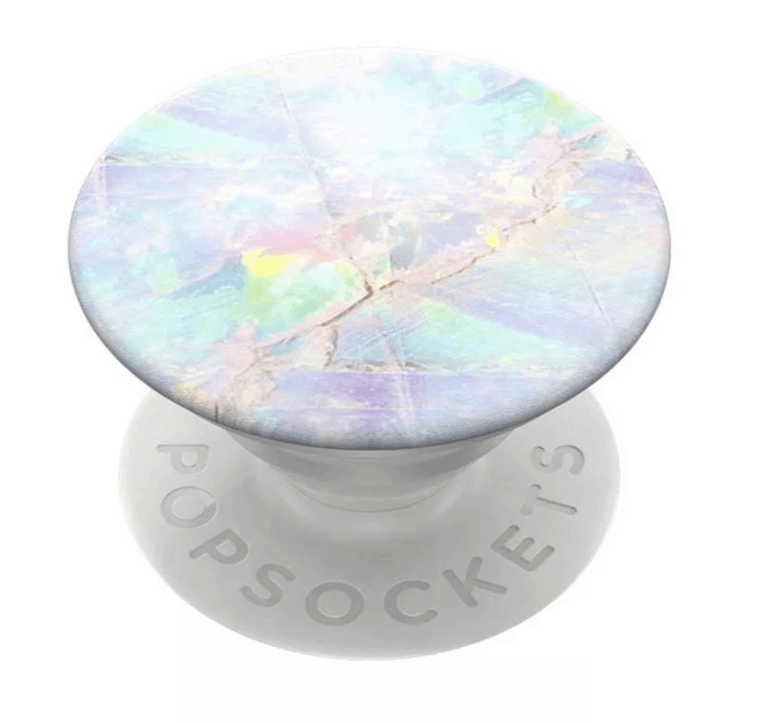 white marble pop socket disc
