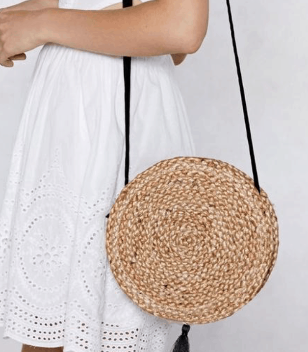 straw bag college fashion