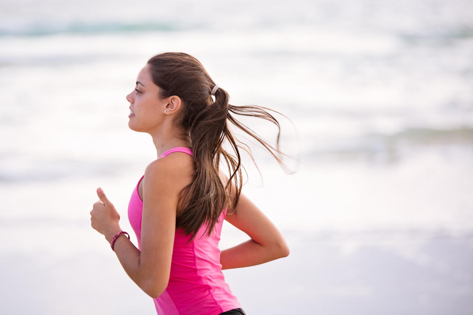 Girl jogging