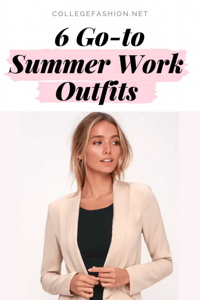 hot weather outfits for work