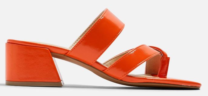 Summer 2019 shoe trends - A strappy orange mule