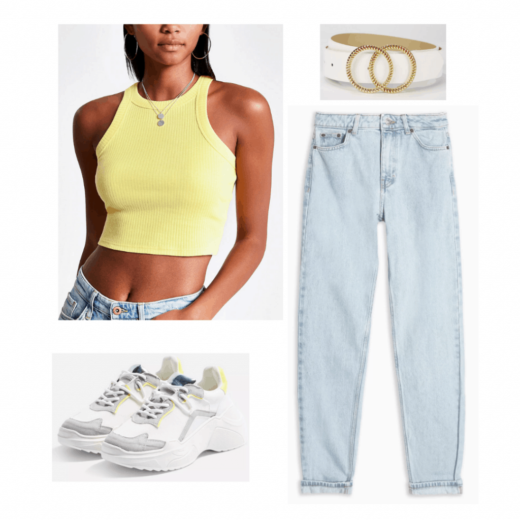 K pop fashion: Outfit inspired by BTS Taehyung's yellow shirt and light-wash jeans combo