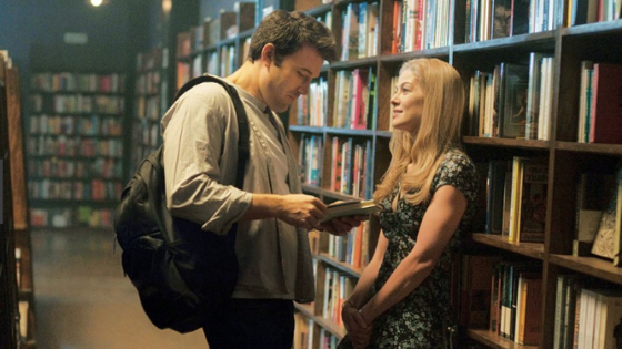 Amy Dunne in Gone Girl wearing a floral dress