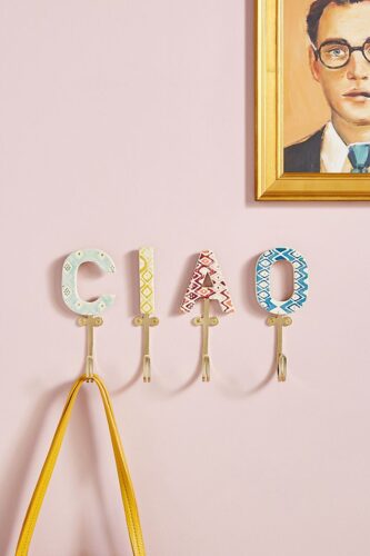 Anthropologie monogram hooks