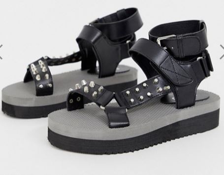 Studded sporty sandals