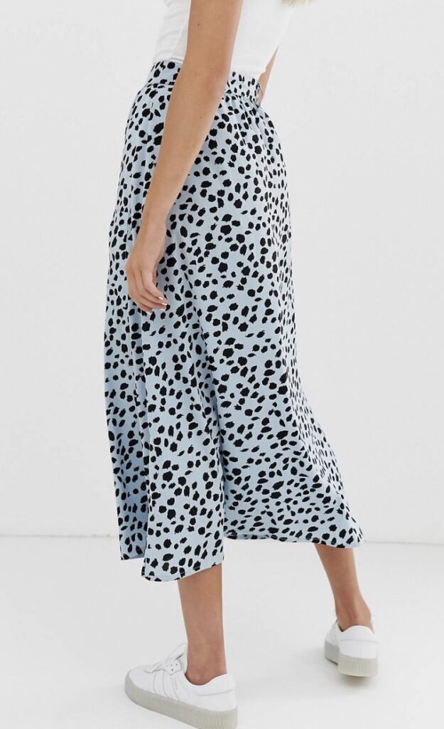 A printed midi skirt from ASOS