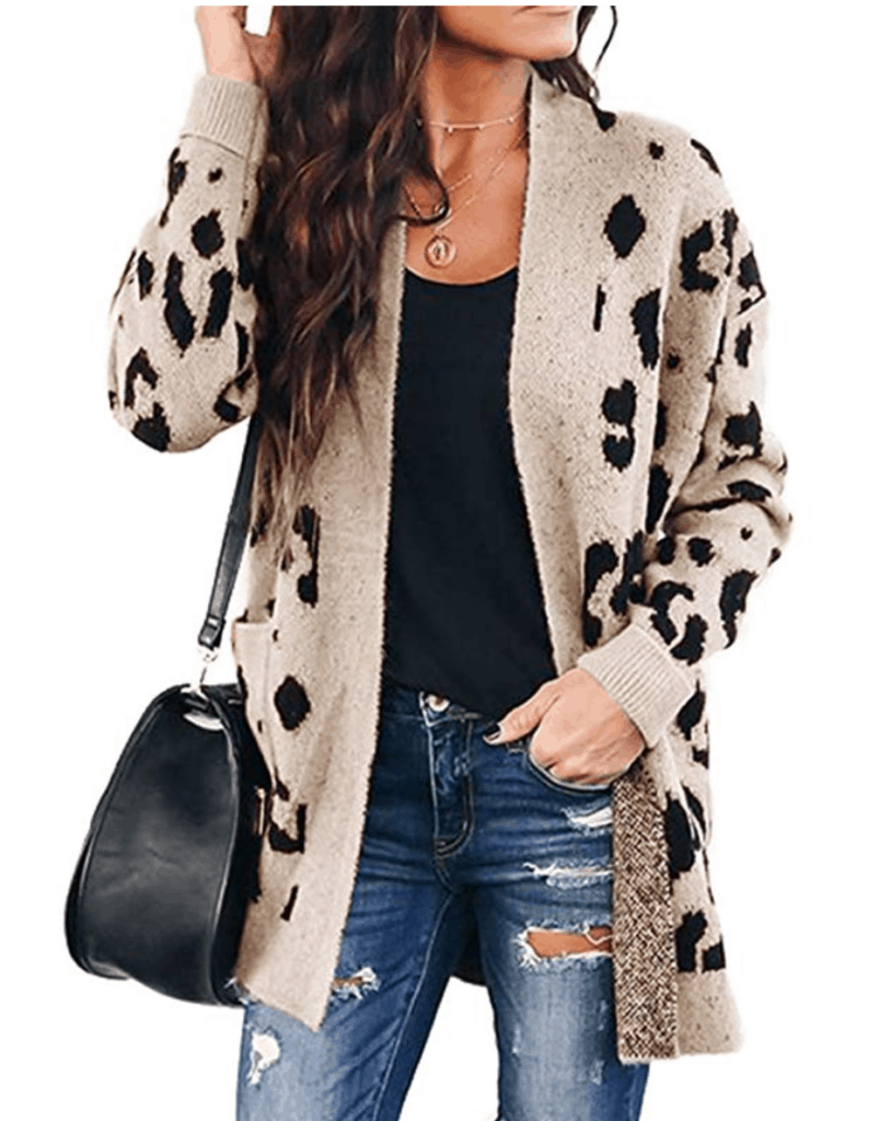 Leopard print cardigan from Amazon