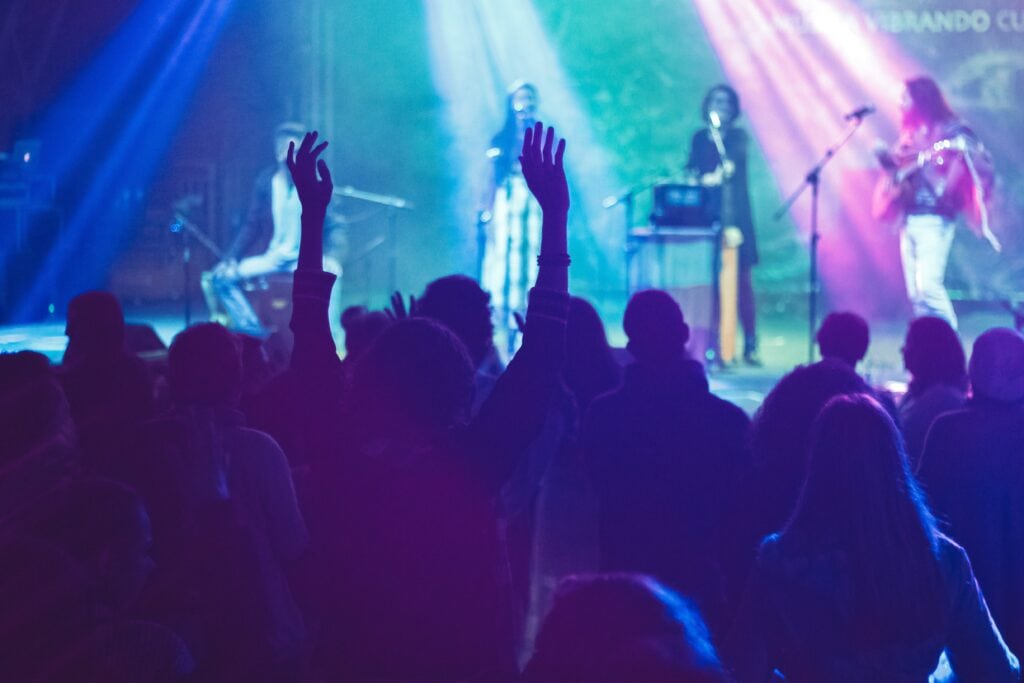 Audience at a concert.