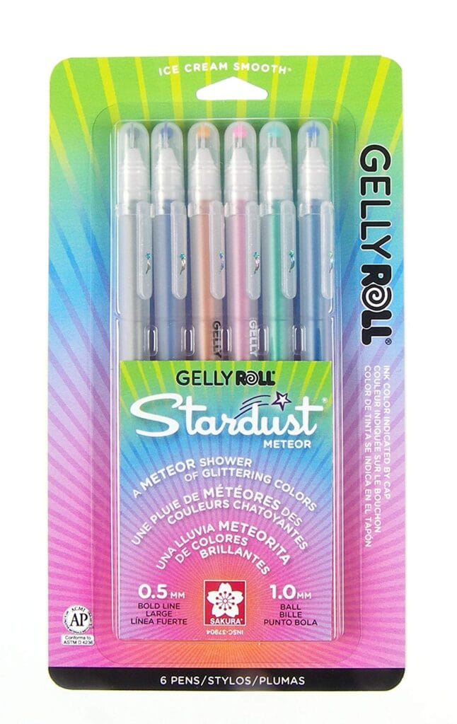 Metallic gel pens - best school supplies for college