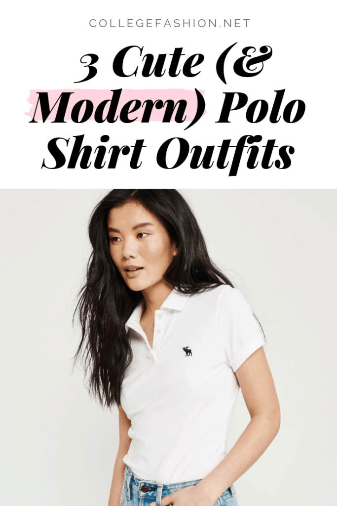 Cute and modern polo shirt outfits for women