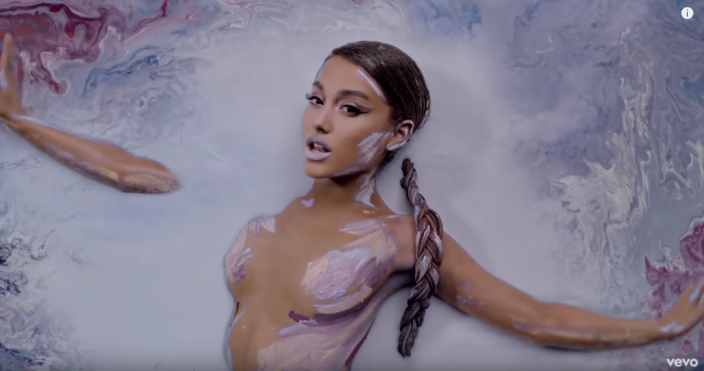 Ariana Grande in the god is a woman music video