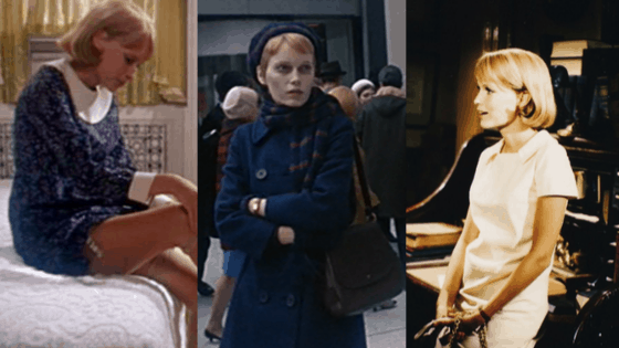 Rosemary's Baby fashion: 1960s outfits with mod dresses, hats, and coats