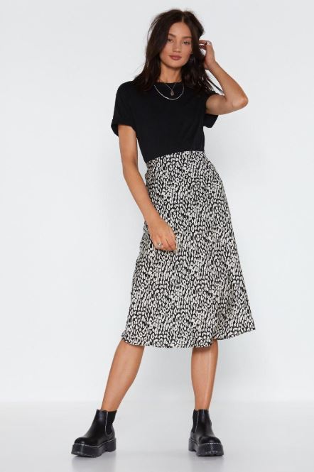animal print skirt