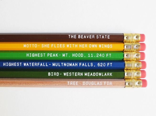 State pencils.