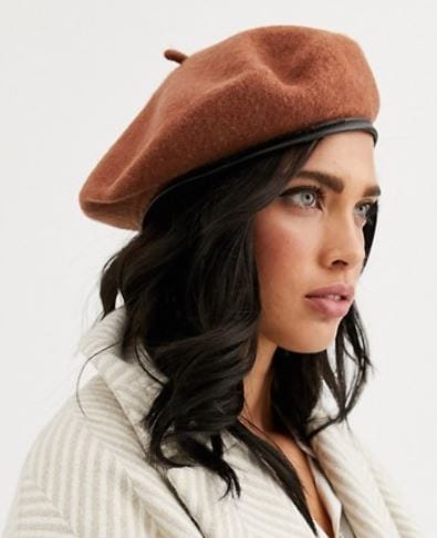 Headwear trends for fall: Brown beret