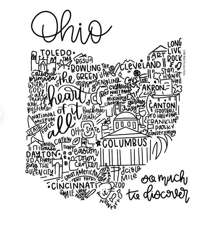 Ohio print.