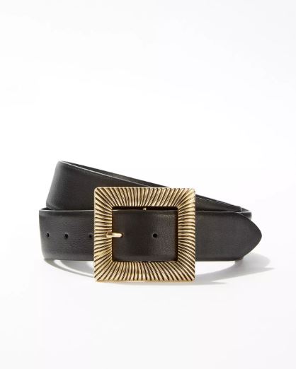 Wide buckle belt inspired by Carla from Elite's style