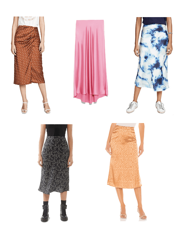 Five Updated fashion Basics You Need in Your Closet ASAP: Silky Slip Skirts