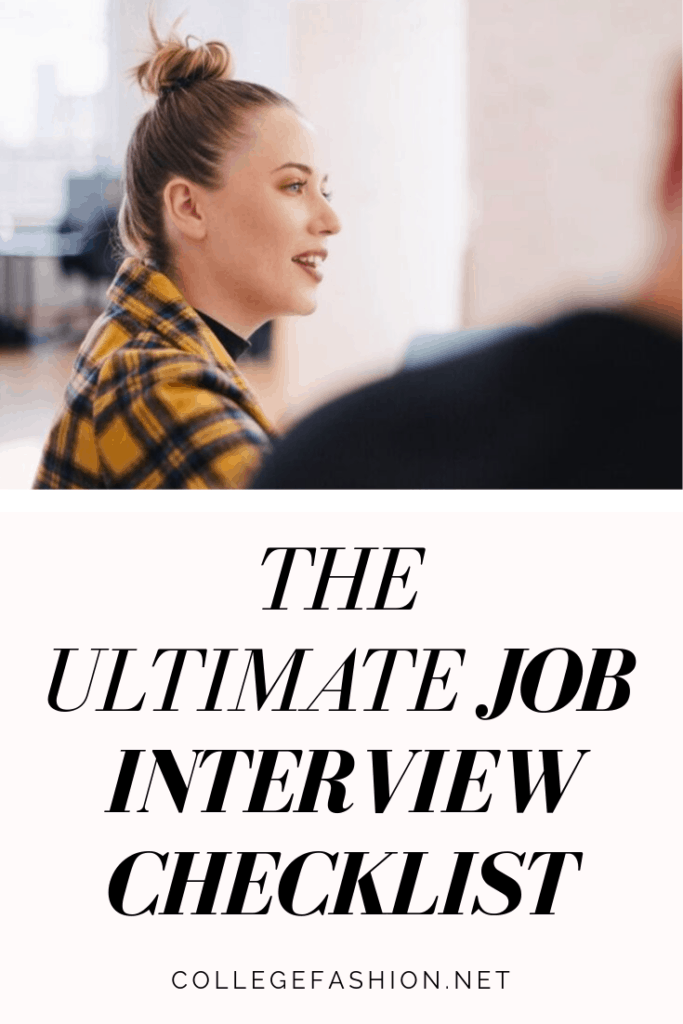 The ultimate job interview checklist for recent grads