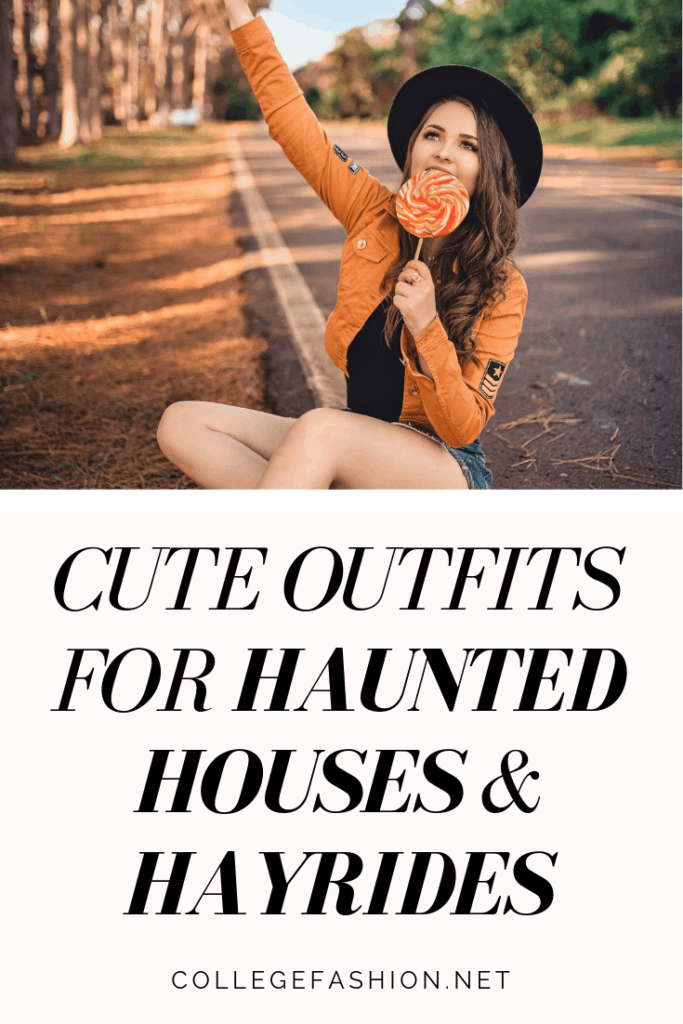 What to wear to haunted houses and hayrides - cute outfit ideas