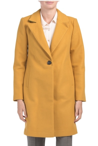 TJMaxx DEPT. 19 Crombie Single Button Coat