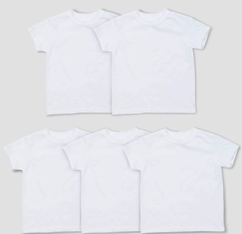 Group of white t-shirts
