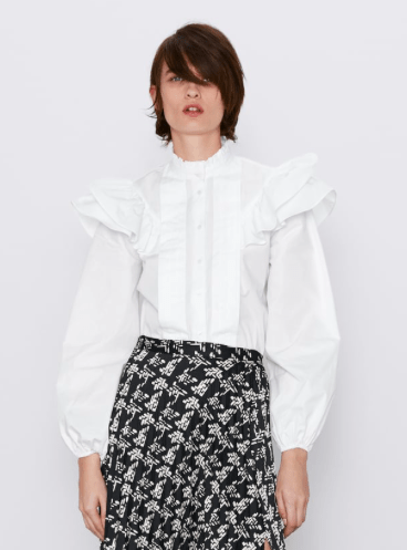 Zara white shirt