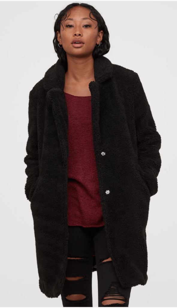 teddy coat trend 2019